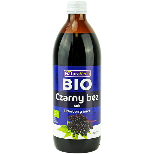 SOK Z CZARNEGO BZU BIO 500 ml - NATURAVENA