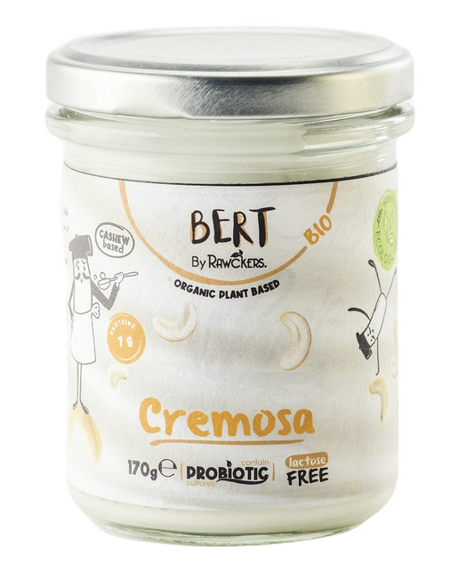WEGAŃSKA ALTERNATYWA ŚMIETANY Z ORZECHÓW NERKOWCA BIO 170 g - BERT