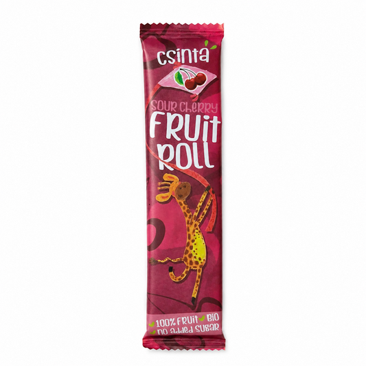 PRZEKĄSKA ROLL JABŁKO - WIŚNIA BEZ DODATKU CUKRÓW BEZGLUTENOWA BIO...