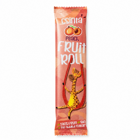 PRZEKĄSKA ROLL JABŁKO - BRZOSKWINIA BEZ DODATKU CUKRÓW BEZGLUTENOWA...