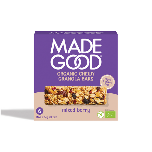 BATONY GRANOLA CRUNCHY Z CZERWONYMI OWOCAMI BEZGLUTENOWE BIO (6 x 24 g)...