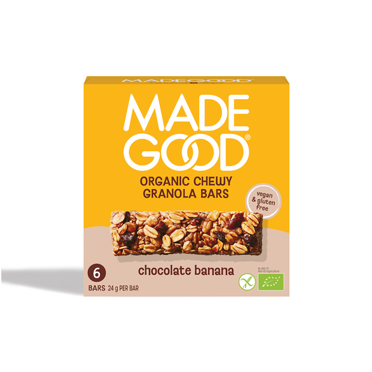 BATONY GRANOLA CRUNCHY Z CZEKOLADĄ I BANANEM BEZGLUTENOWE BIO (6 x 24...