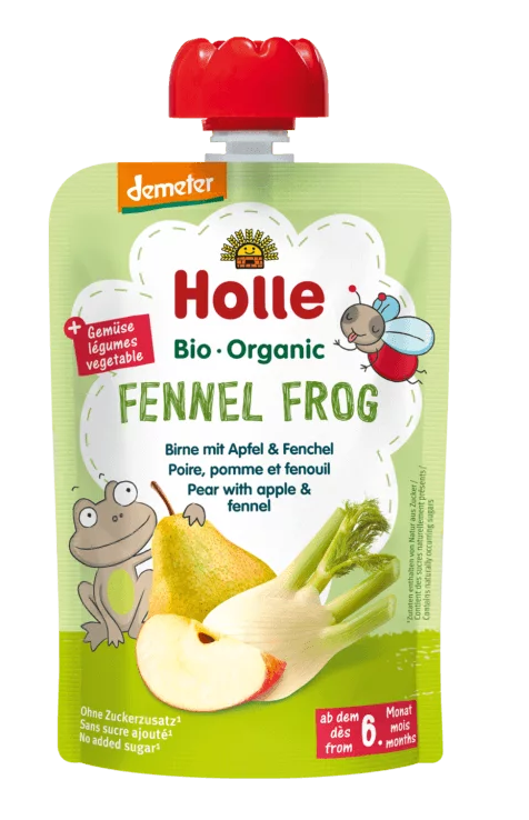 MUS KOPERKOWA ŻABA (GRUSZKA - JABŁKO - KOPER WŁOSKI) BEZ DODATKU...