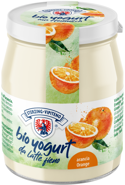 JOGURT POMARAŃCZOWY Z MLEKA SIENNEGO BEZGLUTENOWY BIO 150 g (SŁOIK)...