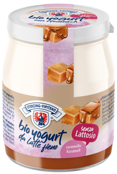 JOGURT KARMELOWY Z MLEKA SIENNEGO BEZ LAKTOZY BEZGLUTENOWY BIO 150 g...