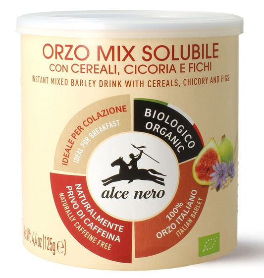 KAWA ZBOŻOWA INSTANT Z CYKORIĄ I FIGAMI BIO 125 g - ALCE NERO