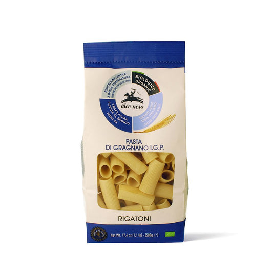 MAKARON (SEMOLINOWY - PASTA DI GRAGNANO) RURKA RIGATONI BIO 500 g...