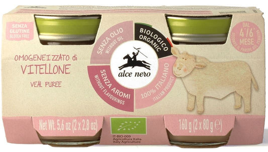 CIELĘCINA BEZGLUTENOWA OD 4 MIESIĄCA BIO (2 x 80 g) 160 g - ALCE NERO