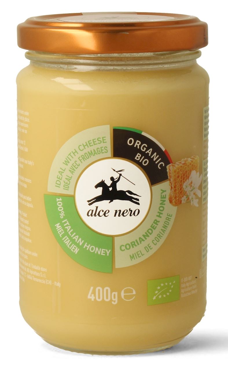 MIÓD Z KOLENDRY BIO 400 g - ALCE NERO
