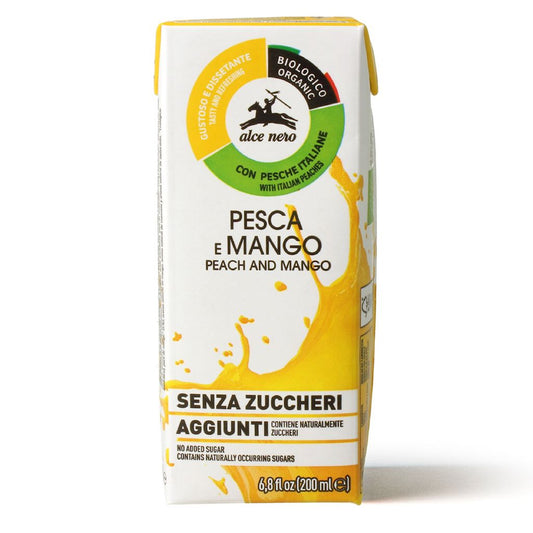 NAPÓJ BRZOSKWINIA - MANGO BEZ DODATKU CUKRÓW BIO 200 ml - ALCE NERO