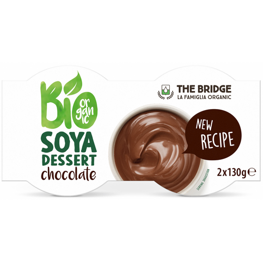 DESER SOJOWY O SMAKU CZEKOLADOWYM BEZGLUTENOWY BIO (2 x 130 g) 260 g...