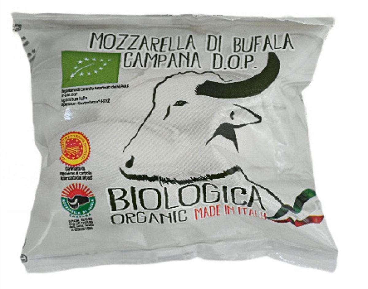 MOZZARELLA DI BUFALA (Z MLEKA BAWOLEGO) KULKA BIO 250 g (125 g) - BIOLOGICA