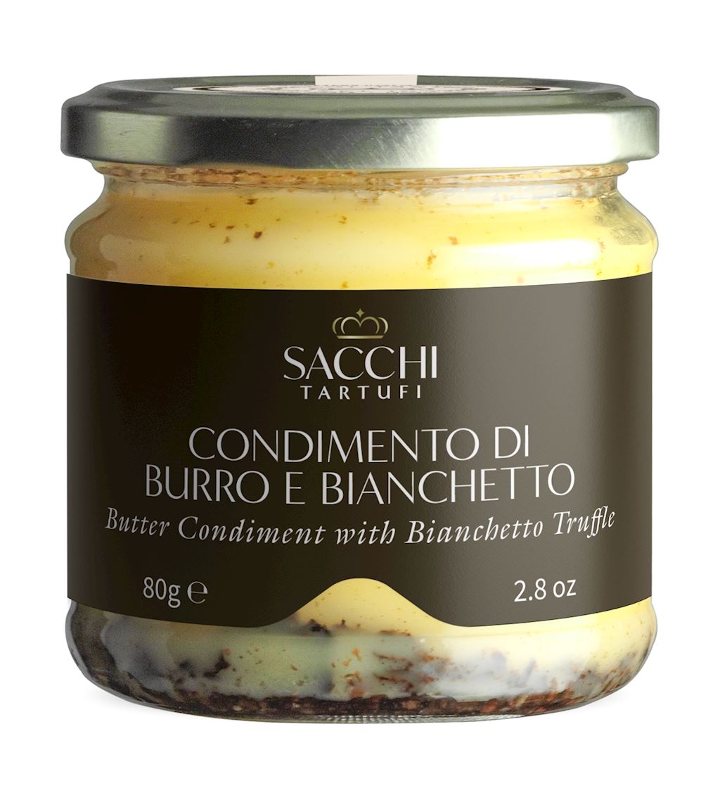 MASŁO KLAROWANE Z TRUFLĄ BIAŁĄ I SEREM GRANA PADANO 80 g - SACCHI...