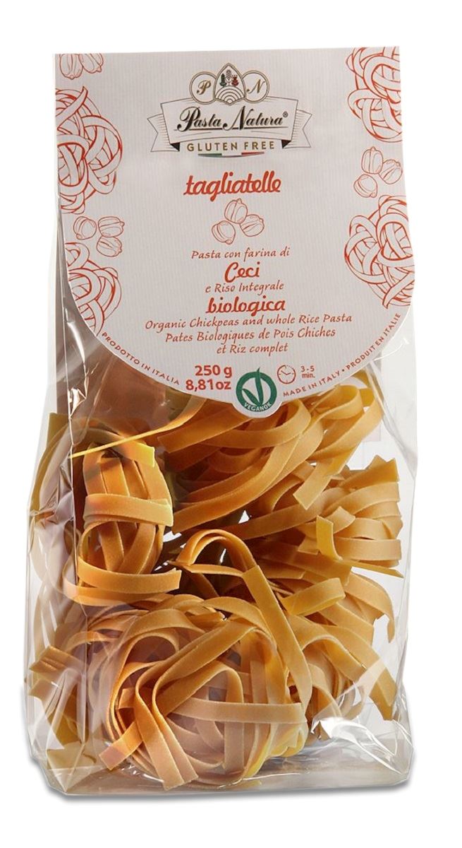 MAKARON (Z CIECIERZYCY I BRĄZOWEGO RYŻU) TAGLIATELLE BEZGLUTENOWY BIO...
