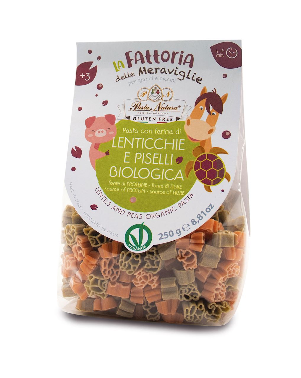 MAKARON (Z SOCZEWICY, GROSZKU ZIELONEGO I RYŻU) DLA DZIECI ZWIERZĘTA...