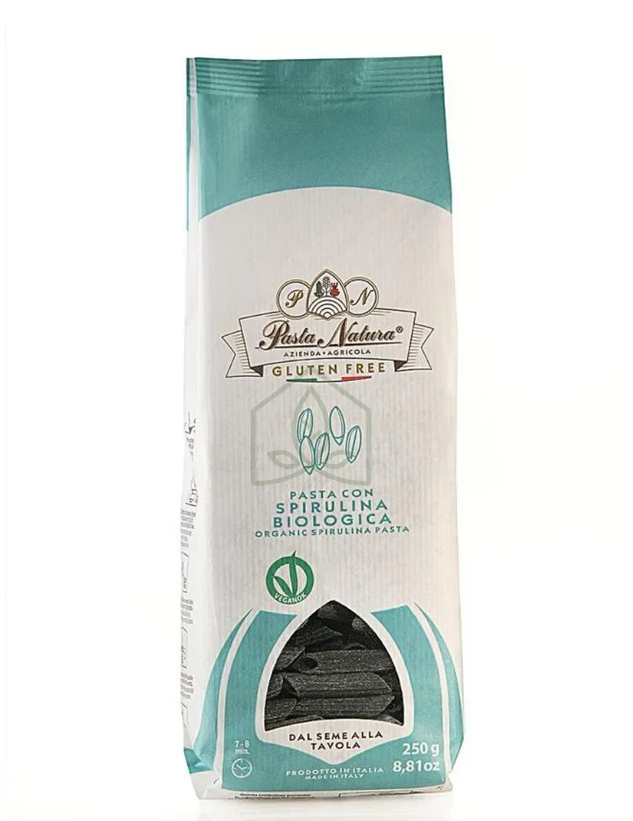 MAKARON (RYŻOWY RAZOWY ZE SPIRULINĄ) PENNE BEZGLUTENOWY BIO 250 g...