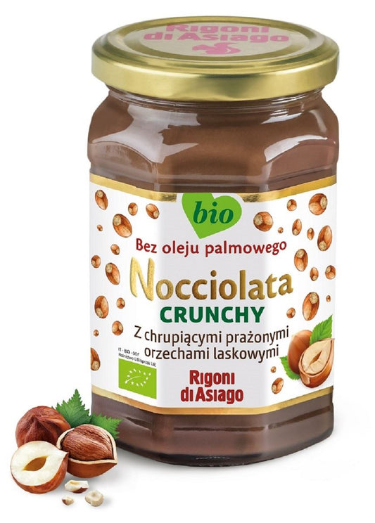 KREM Z ORZECHÓW LASKOWYCH I KAKAO CRUNCHY BEZGLUTENOWY BIO 250 g...