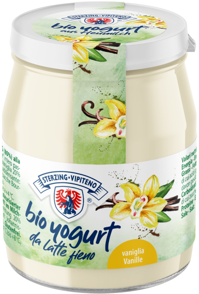 JOGURT WANILIOWY Z MLEKA SIENNEGO BEZGLUTENOWY BIO 150 g (SŁOIK)...