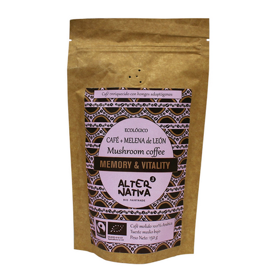 KAWA MIELONA ARABICA Z LIONS MANE FAIR TRADE BEZGLUTENOWA BIO 150 g...
