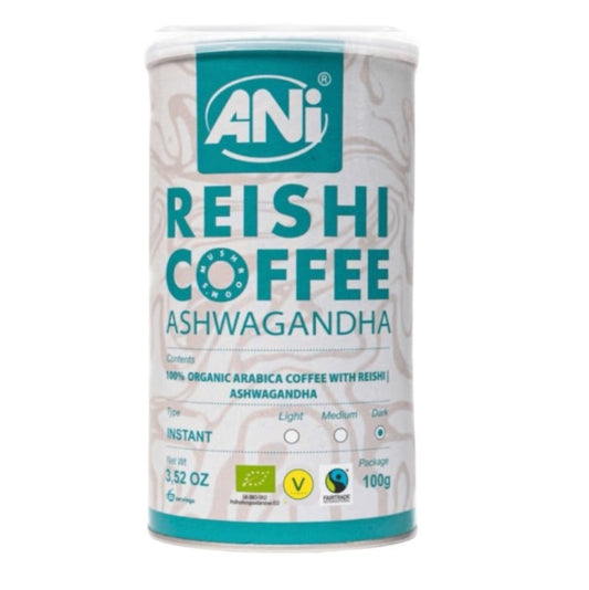 KAWA ROZPUSZCZALNA ARABICA Z REISHI I ASHWAGANDHA BIO 100 g - ANI