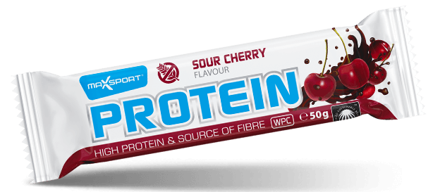 BATON PROTEINOWY O SMAKU WIŚNIOWYM W POLEWIE KAKAOWEJ BEZGLUTENOWY 50...