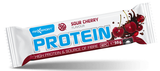 BATON PROTEINOWY O SMAKU WIŚNIOWYM W POLEWIE KAKAOWEJ BEZGLUTENOWY 50...