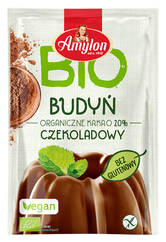 BUDYŃ O SMAKU CZEKOLADOWYM BEZGLUTENOWY BIO 40 g - AMYLON