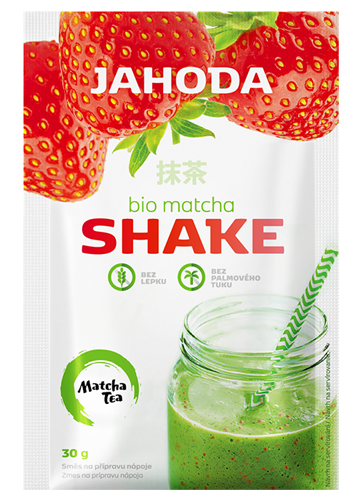 SHAKE Z MATCHĄ I TRUSKAWKĄ BEZGLUTENOWY BIO 30 g - AMYLON