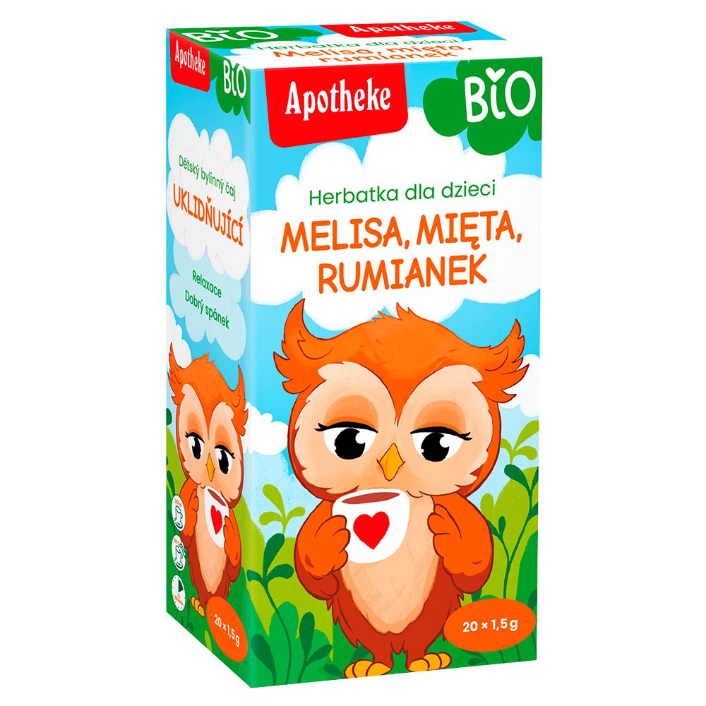 HERBATKA DLA DZIECI - MELISA, MIĘTA I RUMIANEK BIO (20 x 1,5 g) 30 g...