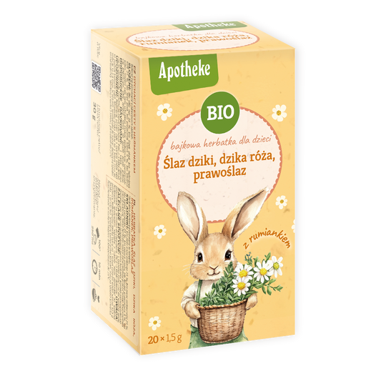 HERBATKA BAJKOWA DLA DZIECI - ŚLAZ DZIKI, DZIKA RÓŻA, PRAWOŚLAZ I...