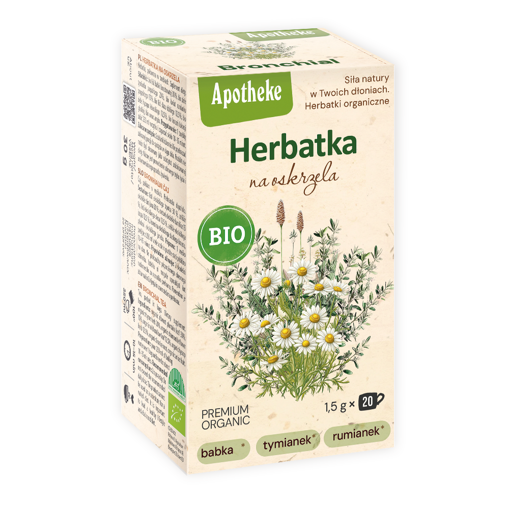 HERBATKA NA OSKRZELA Z TYMIANKIEM BIO (20 x 1,5 g) 30 g - APOTHEKE