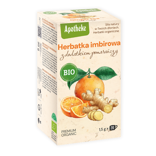 HERBATKA IMBIROWA Z POMARAŃCZĄ BIO (20 x 1,5 g) 30 g - APOTHEKE