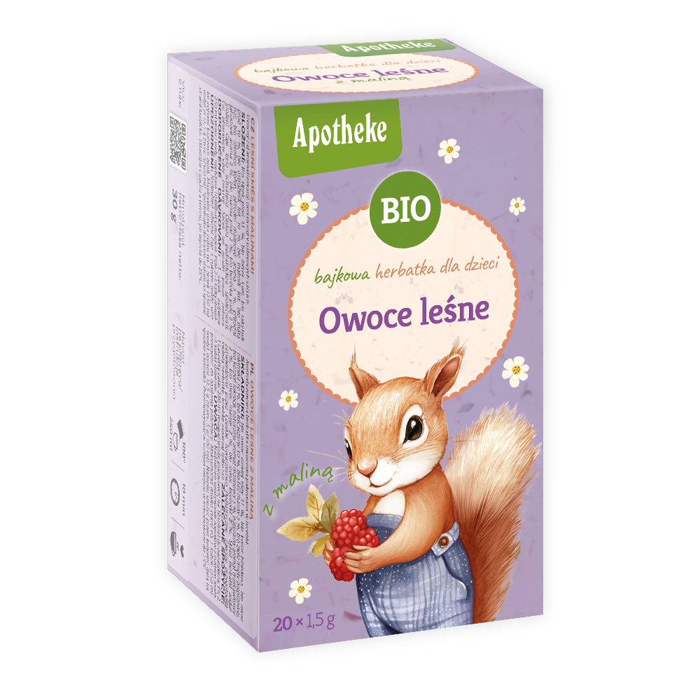 HERBATKA BAJKOWA DLA DZIECI - OWOCE LEŚNE Z MALINĄ BIO (20 x 1,5 g)...