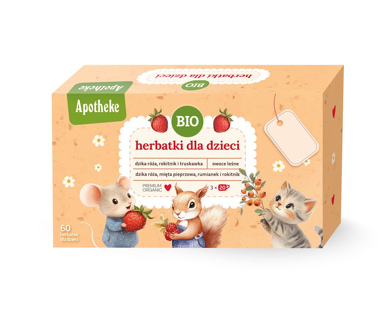 ZESTAW HERBATEK BAJKOWYCH BIO DLA DZIECI (3 SMAKI) (60 x 1,5 g) 90 g...