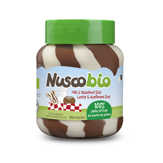 KREM DUO ORZECHOWO - KAKAOWO - MLECZNY BIO 400 g - NUSCOBIO