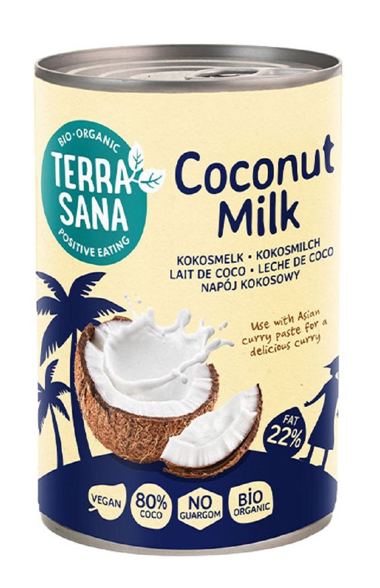 COCONUT MILK - NAPÓJ KOKOSOWY BEZ GUMY GUAR (22 % TŁUSZCZU) BIO 400...