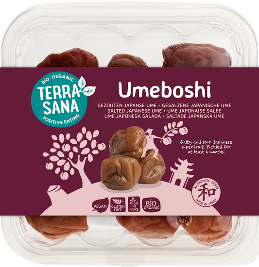 UMEBOSHI (MORELE JAPOŃSKIE KISZONE) BEZGUTENOWE BIO 150 g - TERRASANA