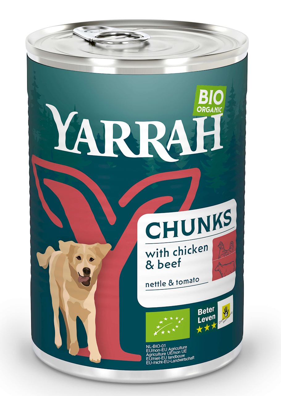 (DLA PSA DOROSŁEGO) KARMA Z WOŁOWINĄ, POKRZYWĄ I POMIDOREM BIO 405...