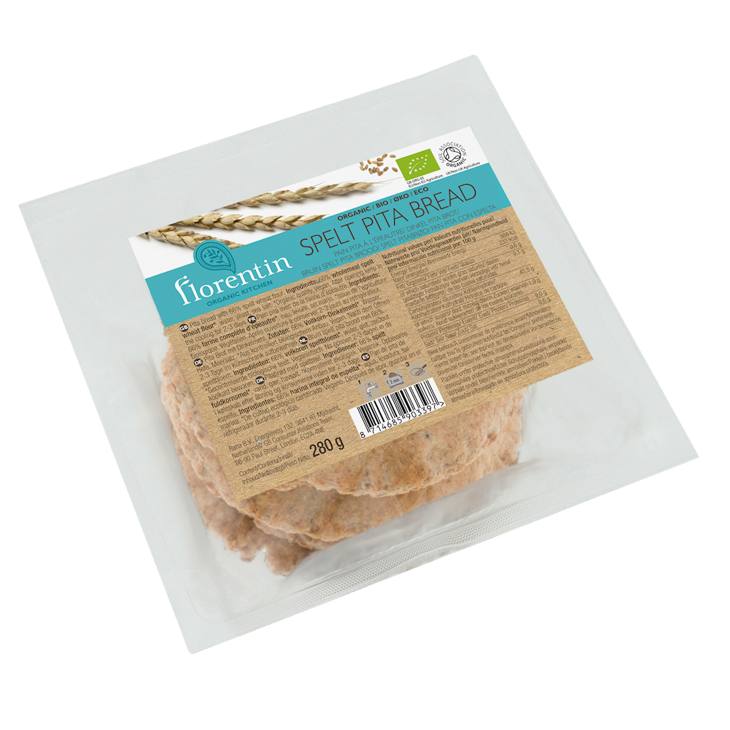 CHLEB PITA ORKISZOWY BIO 280 g - FLORENTIN