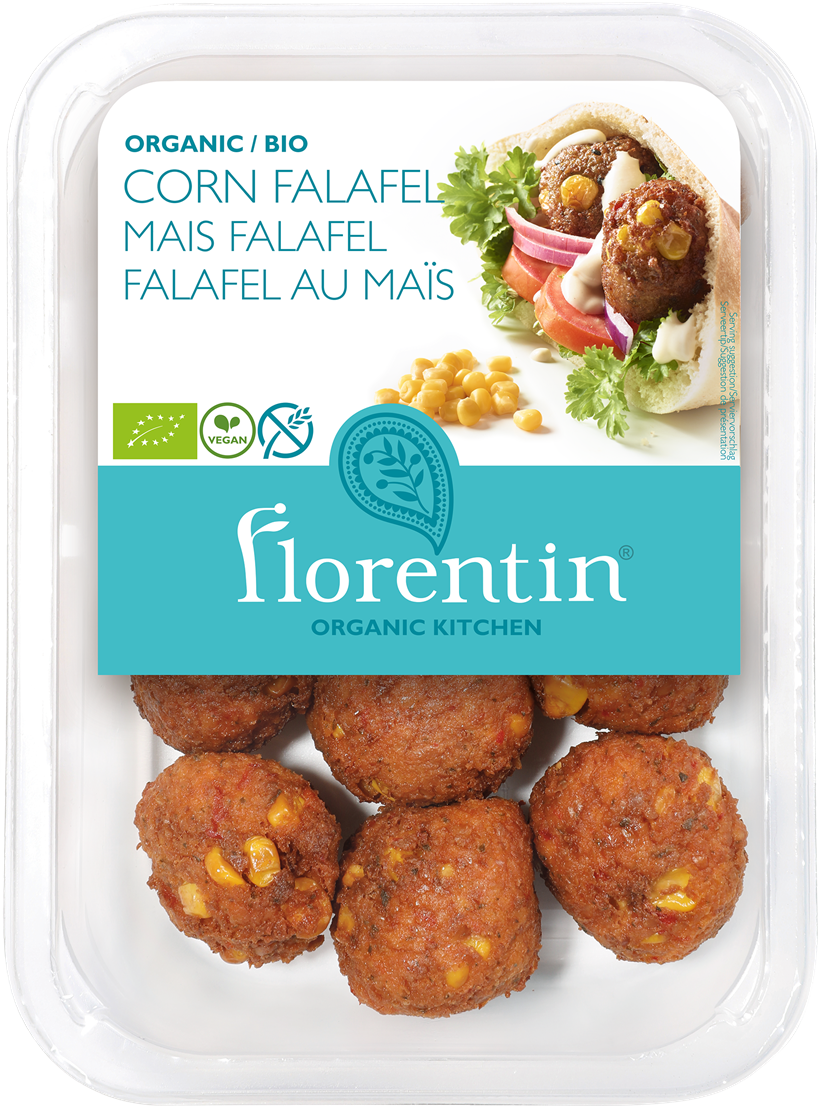 FALAFEL Z KUKURYDZĄ I PAPRYKĄ BEZGLUTENOWY BIO 240 g - FLORENTIN
