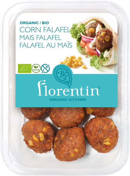 FALAFEL Z KUKURYDZĄ I PAPRYKĄ BEZGLUTENOWY BIO 240 g - FLORENTIN