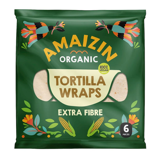 TORTILLA WRAPS Z OTRĘBAMI (ŹRÓDŁO BŁONNIKA POKARMOWEGO) BIO (6...