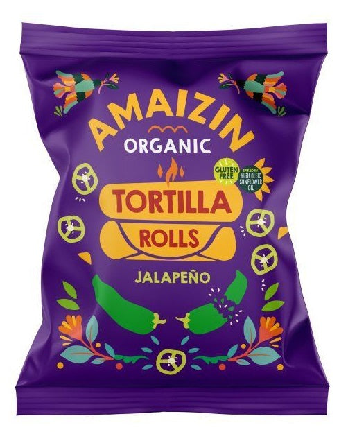 CHIPSY TORTILLA KUKURYDZIANE O SMAKU JALAPENO BEZGLUTENOWE BIO 100 g...