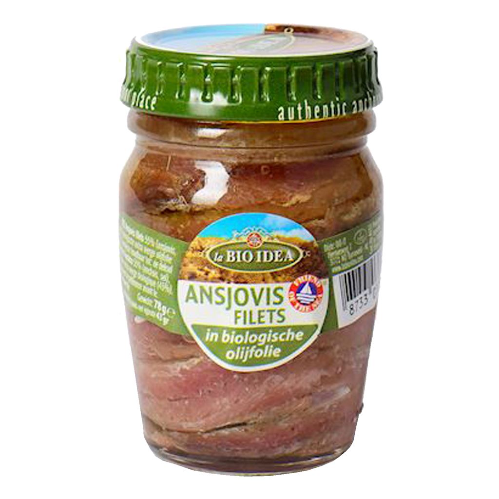 ANCHOIS (SARDELE) FILETY W BIO OLIWIE Z OLIWEK EXTRA VIRGIN 78 g...