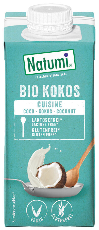 KREM KOKOSOWY DO GOTOWANIA I PIECZENIA BEZGLUTENOWY BIO 200 ml - NATUMI