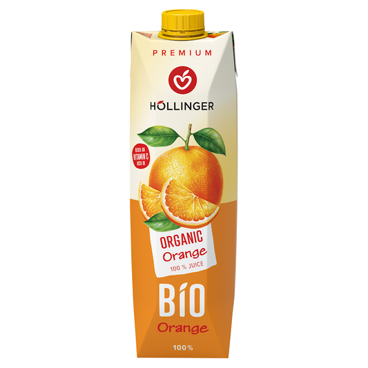 SOK POMARAŃCZOWY BIO 1 L - HOLLINGER