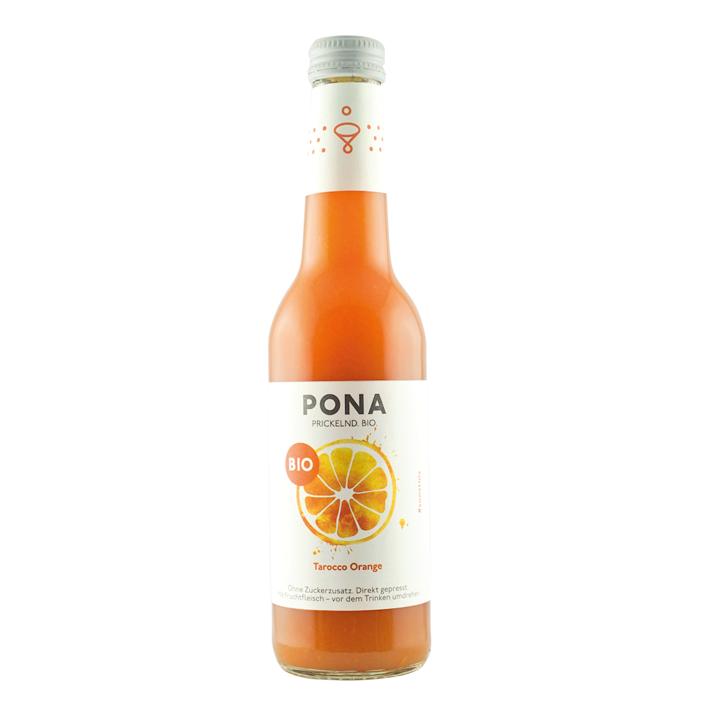 LEMONIADA POMARAŃCZA TAROCCO BEZ DODATKU CUKRÓW BIO 330 ml - PONA