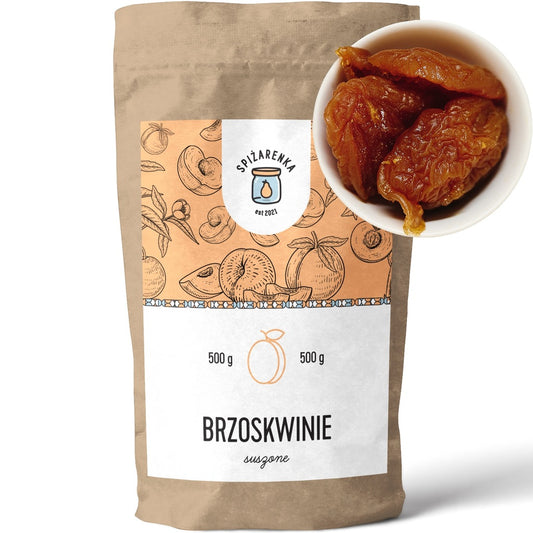 BRZOSKWINIE SUSZONE BRZOSKWINIA SUSZONA 500g DUŻA PACZKA